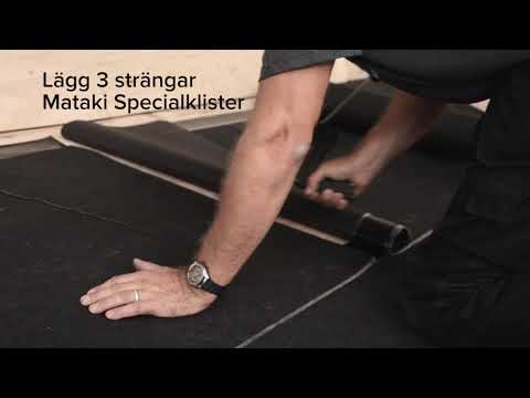 Mataki Haloten underlagsduk - Tvärskarv spikning båda lagren