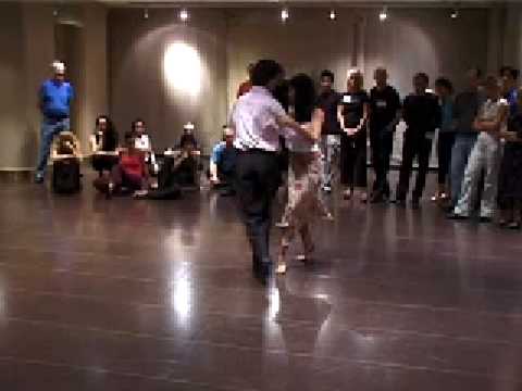  Javier Rodriguez  and  Geraldine Rojas  are  dancing  to  the  tango  "  Oblivion  "