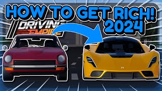 HOW TO GET RICH In Driving Empire!! | FASTEST GRINDING METHODS (2024) | Roblox