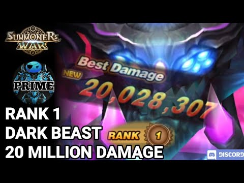 @GenesisPrime Rank 1- 20 Million Damage   Dark Beast - Summoners War