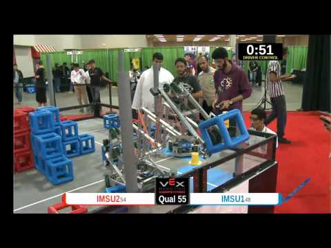 2015 VEXU Q55 - IMSU2 vs IMSU1 - 5 to 5-Division Div-VEX U-VEX Worlds 2015