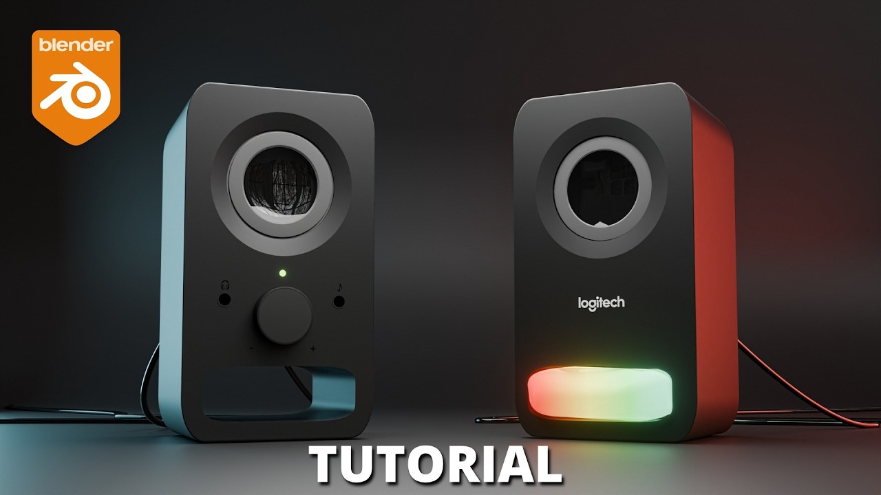 Modeling REALISTIC Speakers in Blender + VOMIT Animation