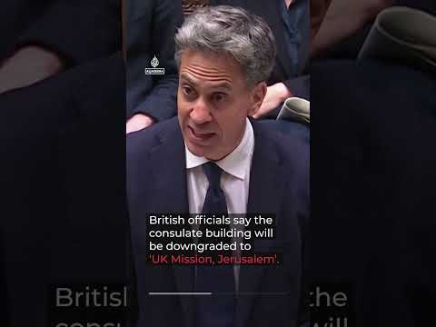 Israel shuts down British consulate in occupied East Jerusalem | AJ #shorts