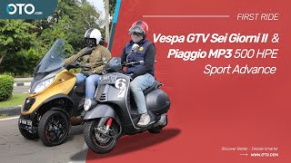 Vespa GTV Sei Giorni II & Piaggio MP3 500 HPE Sport Advance, Unit Terbatas & Bisa Jalan Mundur