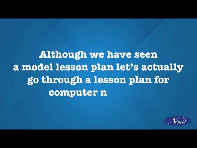 Lesson plan preparation - 2