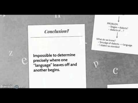 Language or dialect?