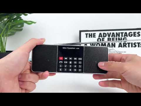 PRUNUS J-288 Portable AM/FM Radio with Bluetooth,Sleep Timer,Long Antenna,AUX,USB,TF Card MP3 Player