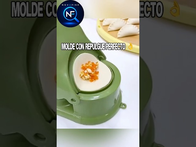 Vídeo relacionado con KINDLUME Molde Empanadillas, Maquina para Hacer Empanadillas con 3 Tamaños Desmontables, Selladora de Masa Multiusos para Empanadas, Gyozas, Arepas, Ravioles, Herramienta de Cocina para Sellado de Tor