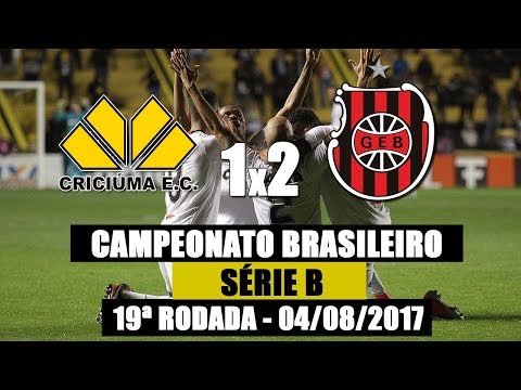 Criciúma 1x2 G.E.Brasil - Série B 2017 - 04/08/2017