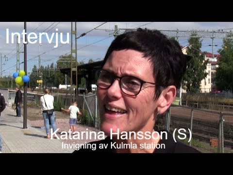 2017-08-26 Återinvigning av Kumla station - Intervju med Katarina Hansson (S)