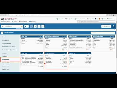The Cancer Genome Atlas Database (TCGA)