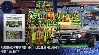 Sterownik tempomatu w późnych R107 — czyszczenie styków złącza