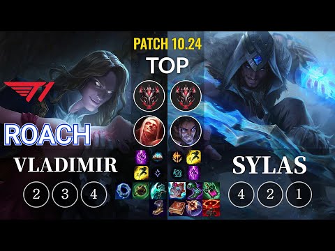 T1 Roach Vladimir vs Sylas Top - KR Patch 10.24