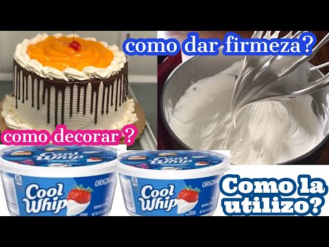 HOW COOL WHIP USED WHIPPED CREAM TO DECORATE CAKES