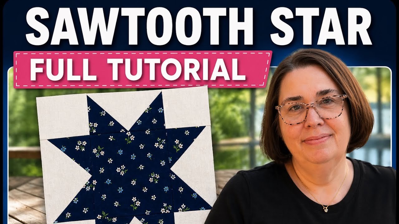 The Sawtooth Star Quilt Block | Looks Complicated, Sews Easy
