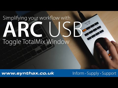 RME ARC USB - Simplifying Your Workflow: Toggle TotalMix Window