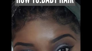 How To Slick Your Edges On Box Braids(baby Hair)
