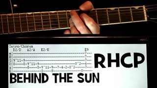Red Hot Chili Peppers Behind The Sun Guitar Chords Lesson with Tab