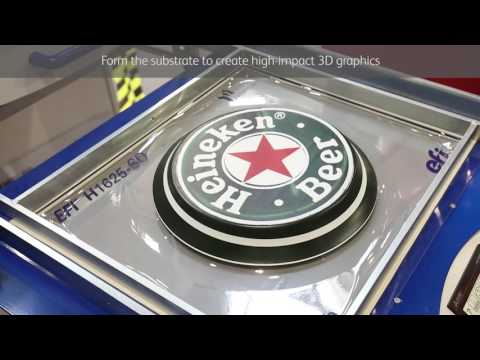 Vacuum forming of digital pre-printed materials with Formech and EFI