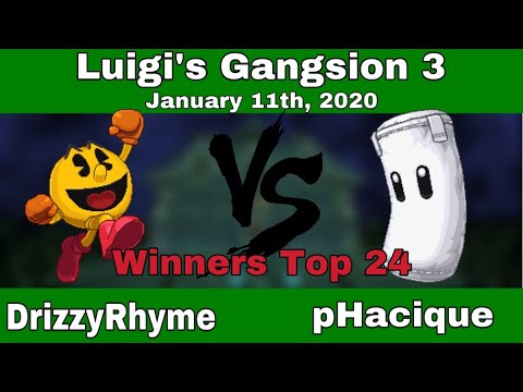 SSF2 - Luigi's Gangsion 3 - Winners Top 24 - DrizzyRhyme vs. pHacique