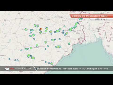 Jul 21 05:50 PM - Lightning and Thunderstorm Update for India
