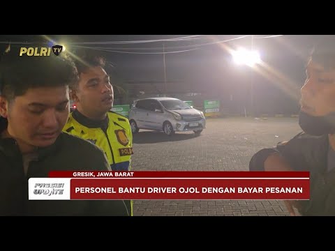 PRESISI UPDATE: PERSONEL SATLANTAS POLRES GRESIK BANTU OJOL KORBAN ORDER FIKTIF 15/04/2025 (19.00)