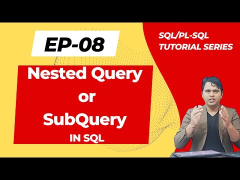 8 Nested Query Or Subquery In Sql Sqlpl Sql Tutorial Series