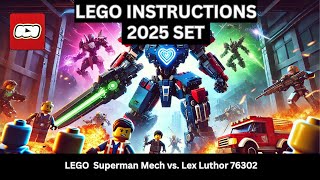 LEGO INSTRUCTIONS: Superman Mech vs. Lex Luthor 76302 - Superhero Toy for Kids 6+