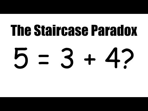 5 = 3 + 4? The Staircase Paradox. Spot The Mistake "Disproving" The Pythagorean Theorem