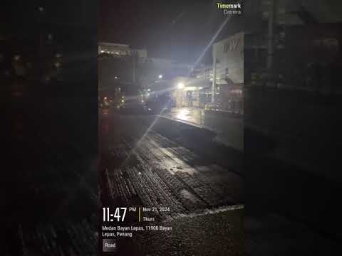 Road Work On Night Time