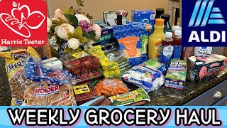 ALDI and Harris Teeter *NEW* Weekly Finds Grocery Haul + Meal Plan with Price Totals Family of 4