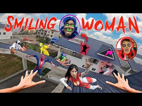 7 SPIDERMAN Vs SMILING WOMAN REAL LIFE ESCAPE 322.0 (Horror Parkour Pov Short) | Epic POV