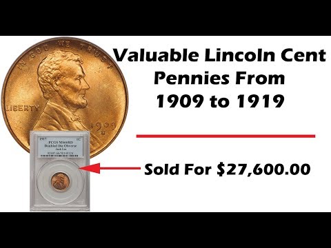 1909 To 1919 Rare Lincoln Wheat Cent Penny Varieties - Lincoln Wheat Cent Doubled Dies RPMs