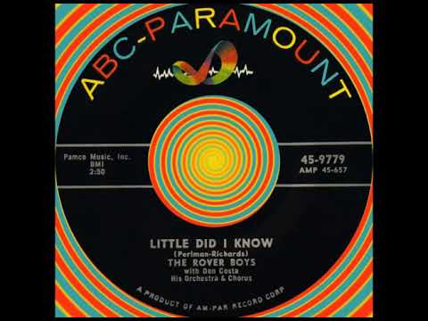 LITTLE DID I KNOW, The Rover Boys, (ABC #9779) 1957