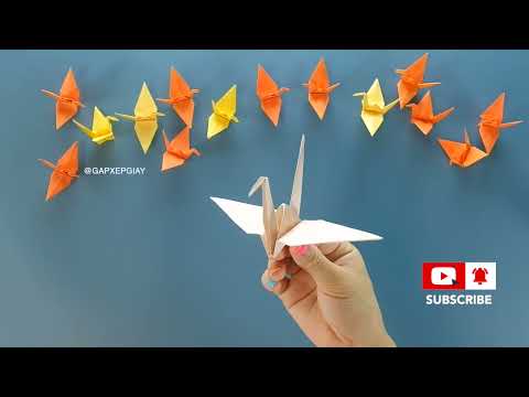 The simplest and easiest way to fold a 🕊️paper crane 🕊️ for kids