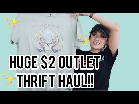 Huge 60+ Item $2 Outlet Thrift Haul to Resell for a Profit $$$ on Poshmark!!