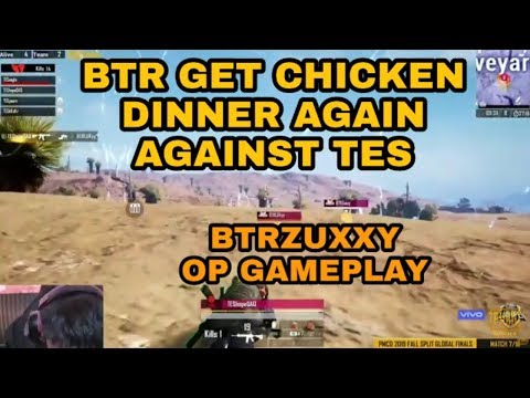BTR GET CHICKEN DINNER | PMCO GLOBAL FINAL DAY 2 MATCH 3 MAP MIRAMAR BTRZUXXY OP GAMEPLAY