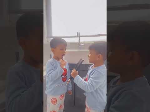 Qasim was missing Qais this morning 🥰 Qais was having non of it 🤣