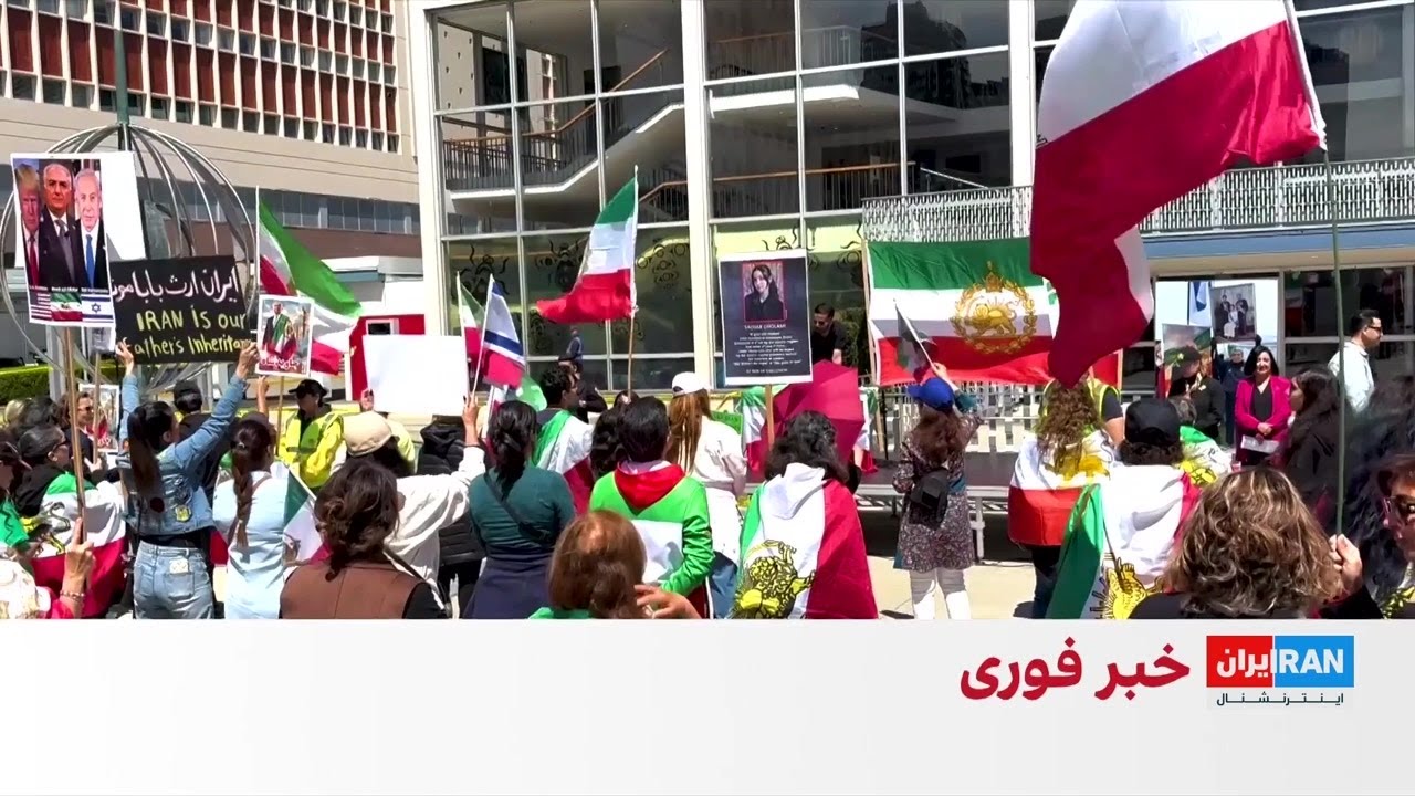 تجمع ایرانیان ونکوور مقابل ساختمان سی‌بی‌سی