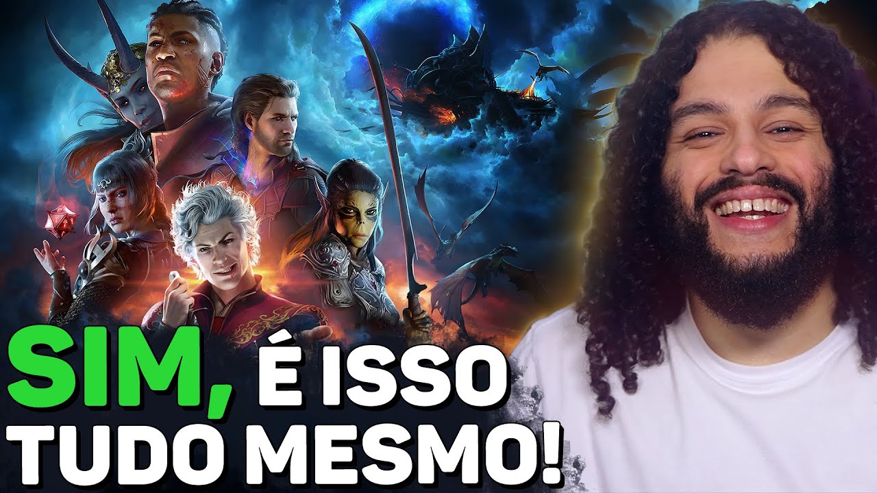 Baldur's Gate 3 é o JOGO DO ANO e por ESSAS razões eu estou satisfeito