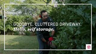 Goodbye, Cluttered Driveway. Hello, Self Storage!