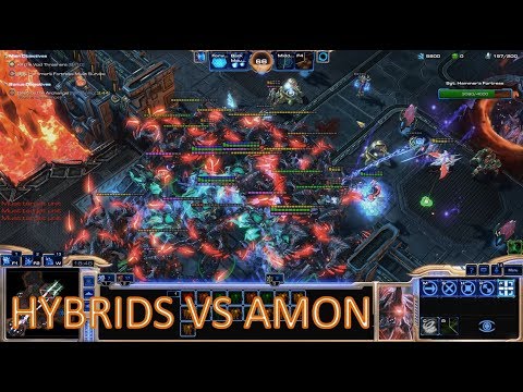 Starcraft 2 Co-op - Hybrids VS Amon! - Void Thrashing (Brutal)