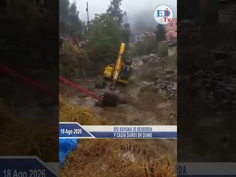 Río Kuyuma se desborda y causa daños en Quime