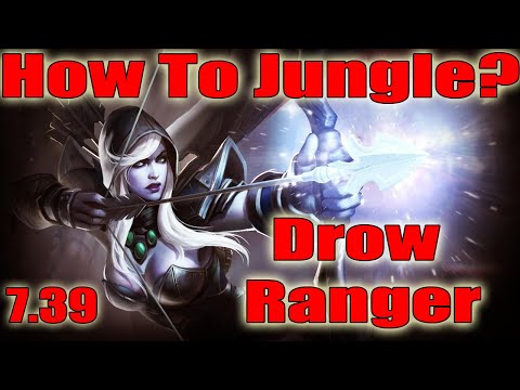 DoTa 2 How To Jungle Drow Ranger Patch 7.39