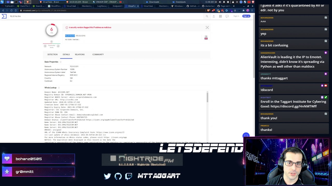 #SaturdayHackerday | LetsDefend SOC operations