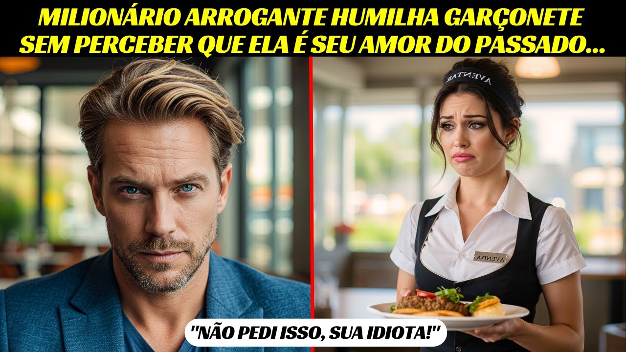 MILIONÁRIO ARROGANTE HUMILHA GARÇONETE, SEM SABER QUE ELA É SEU AMOR DO PASSADO!
