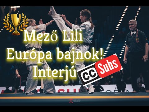 Mező Lili - interjú egy felnőtt  Karate Európa bajnokkal . 2022 60 kg 1. 🏆🥇#shinkyokushin #champion
