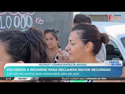 Vecinos y comerciantes de Recreo se manifestaron nuevamente para reclamar mayor seguridad