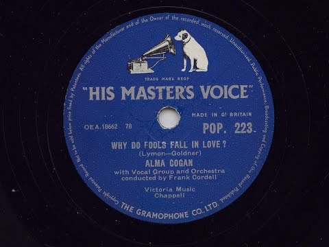 Alma Cogan 'Why Do Fools Fall In Love?'   1956 78 rpm