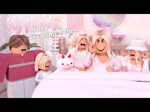 BIG Family's Morning Routine With A Pregnant Mommy! | Roblox Bloxburg Roleplay